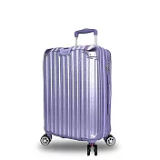 DF travel - 格雷Captain系列超靜音避震飛機輪內崁式海關鎖25吋行李箱-共5色 紫色