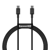 Baseus倍思 優勝系列 雙Type-C快充數據線(100W) 1M 黑色