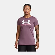 Under Armour  女 Tech Graphic 短T-Shirt-粉-1379488-500 L 粉紅色