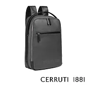 【Cerruti 1881】限量2折 義大利頂級小牛皮後背包 全新專櫃展示品(灰色 CEZA05338M)