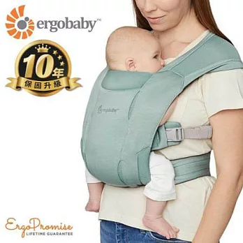 【U】ergobaby - Embrace 環抱二式 初生嬰兒背帶柔軟透氣款  豆綠色