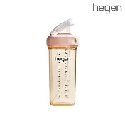 【Hegen】 PCTO™ 輕飲時光PPSU方圓型寬口吸管杯2.0 330ml -嫣粉