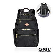 【OMC】必BUY機能小旅行後背包X3291- 迷彩黑