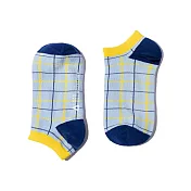 【WARX 除臭襪】方塊餅乾薄款船型童襪-餅乾小怪獸(藍)