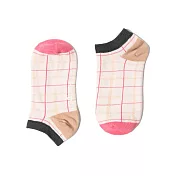 【WARX 除臭襪】方塊餅乾薄款船型童襪-草莓卡卡滋(粉膚)