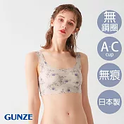 【日本GUNZE】日本製輕薄無痕bra背心(TB2655-098) LL 淺灰