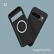 犀牛盾 Google Pixel 8 Pro SolidSuit (MagSafe 兼容) 防摔背蓋手機保護殼 - 經典黑