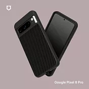 犀牛盾 Google Pixel 8 Pro SolidSuit 防摔背蓋手機保護殼 - 黑碳纖