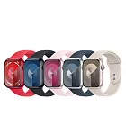 Apple Watch Series 9 (GPS版) 45mm鋁金屬錶殼搭配運動型錶帶-S/M 紅/紅