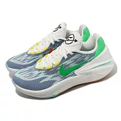 Nike 籃球鞋 Air Zoom G.T. Cut 2 EP 藍 綠 紅 膠底 氣墊 男鞋 DJ6015-403
