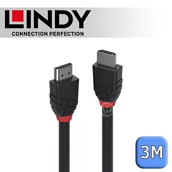 LINDY 林帝 BLACK 8K HDMI Type-A/公 to 公 傳輸線 3m (36773)