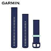 GARMIN Quick Release 20mm 矽膠錶帶  海軍藍