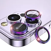 CityBoss for iPhone 14ProMax/ iPhone 14Pro系列鋁合金鏡頭貼 炫彩(燒鈦紫)