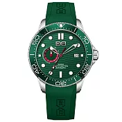 BEXEI 貝克斯 旋轉錶圈全自動機械潛水錶-9087 (高清夜光潛水錶) 綠水鬼
