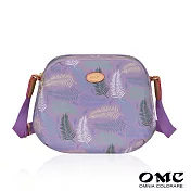 【OMC】羽草系輕旅行小圓斜背包13026- 浪漫紫