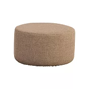 IDEA-暖色棉麻日式小圓凳(兩色可選) 淺棕色