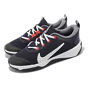 Nike 排球鞋 Omni Multi-Court GS 大童 女鞋 深藍 白 運動鞋 羽球 桌球 DM9027-402