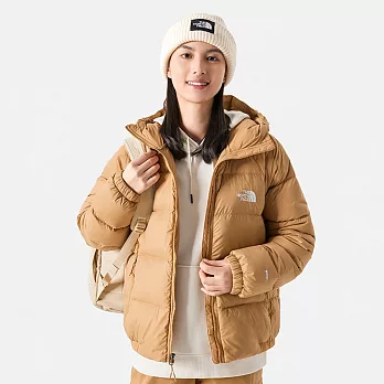 The North Face W HYDRENALITE DOWN HOODIE - AP 女羽絨外套-卡其-NF0A7QVVI0J M 卡其