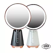 【Obeauty 奧緹】魔幻分離式美妝鏡-三色光LED觸控化妝鏡/智能美肌美顏補光燈-UFS-168(二色任選) 太空灰