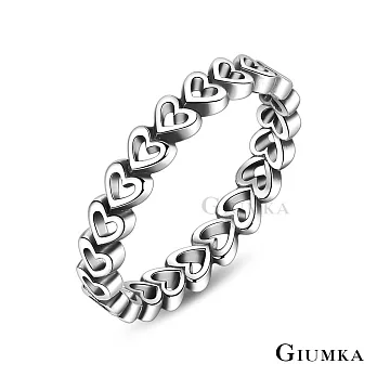 GIUMKA 925純銀戒指疊戴女尾戒 鏤空愛心造型 單個價格 MRS22019 3 美國圍3號