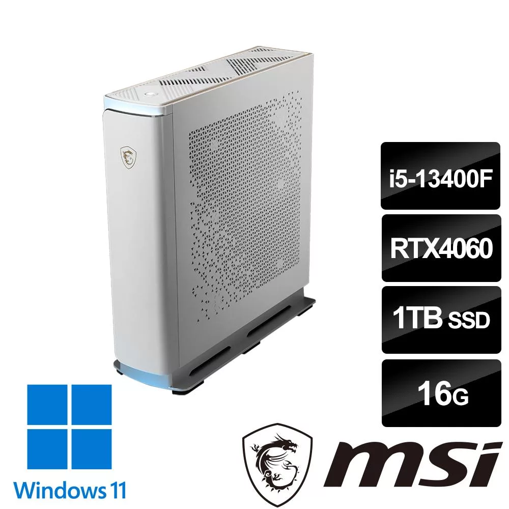 msi微星 Creator P100A 13NUC5-1402TW 桌上型電腦 (i5-13400F/16G/1T SSD/RTX4060-8G/Win11)