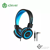iClever HS14 兒童耳機 黑藍色