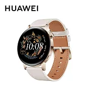 ☆限量好禮☆ HUAWEI Watch GT3 42mm 健康運動智慧手錶 時尚款-白