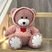 帕菲寶貝 PuffyPals 衛衣款道夫熊 坐高28cm絨毛玩具 粉色
