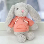 帕菲寶貝 PuffyPals 衛衣兔掛件 15cm絨毛玩具 橘色