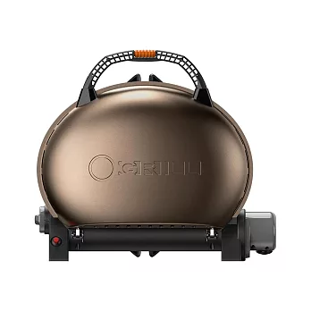 【O-Grill】500-E 美式時尚可攜式瓦斯烤肉爐-輕型包套組 香檳金