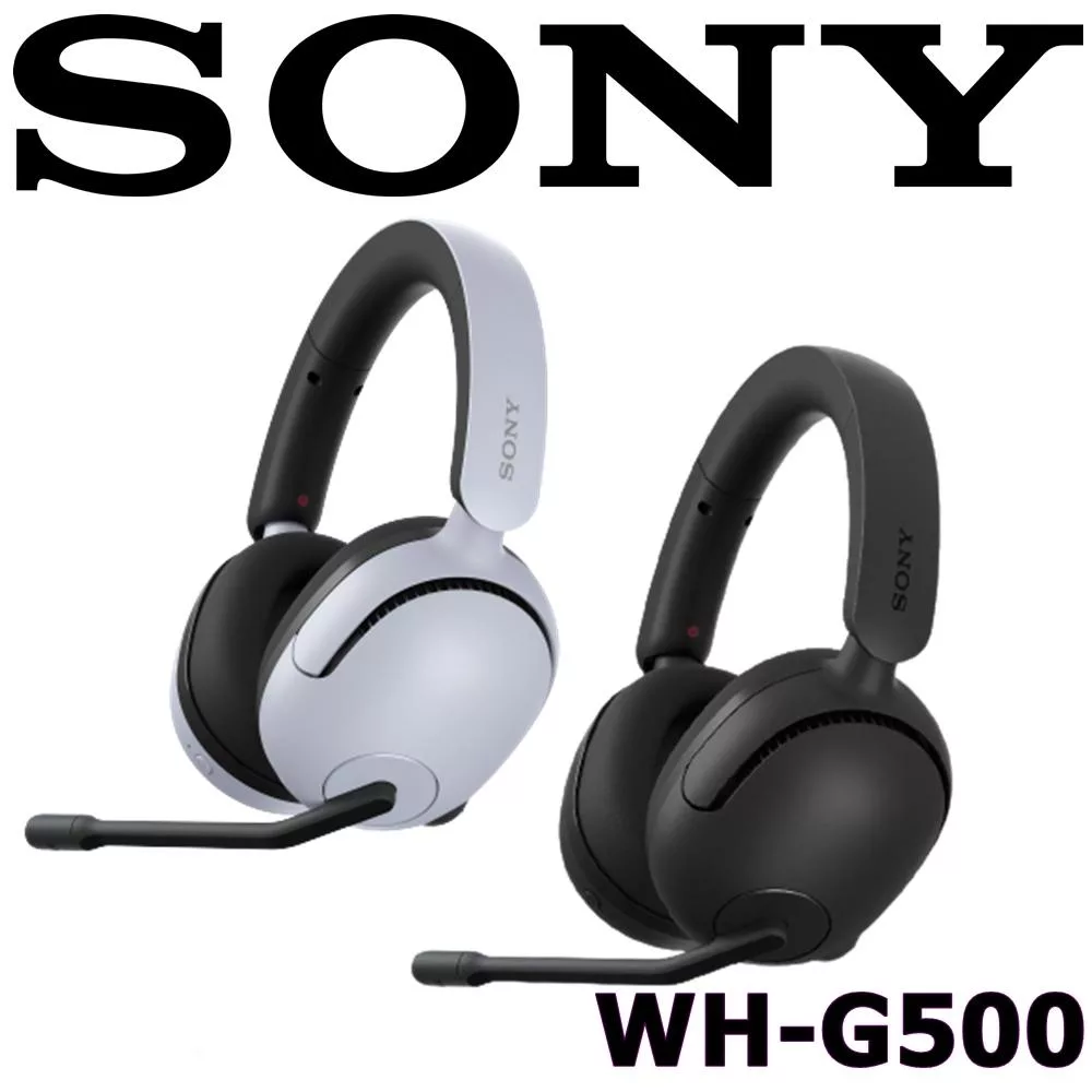SONY WH-G500(G5)無線耳罩式電競耳機 2色 360空間音效 40mm大單體 索尼公司貨保固一年 黑色