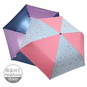 【雨之戀 】環保紗降溫10度碳纖三折傘_絵羽 藍粉色