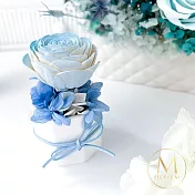 【Floral M】法國鄉村玫瑰永生香氛擴香花 藍色漸變（贈送5ml香氛油）