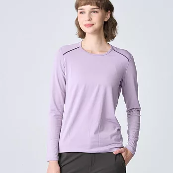 【荒野wildland】女輕能量纖維親膚保暖衣0B12661-59 S 芋紫色