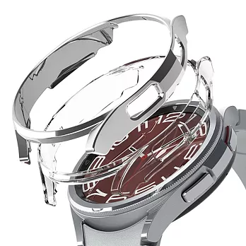 Rearth Ringke 三星 Galaxy Watch 6 Classic (43mm) 手錶輕薄保護套 1透1銀