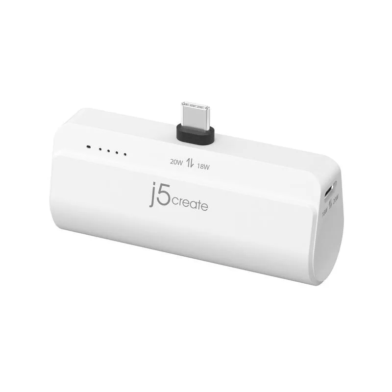 j5create USB-C 口袋快充行動電源-JPB5220 典雅白