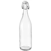 《TESCOMA》扣式密封玻璃水瓶(1L) | 水壺