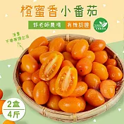 【禾鴻】郭老師農場有機認證橙蜜香小番茄禮盒4斤x2盒(淨重不帶蒂頭出貨) 下單後7個工作天出貨