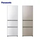 Panasonic 國際牌 ECONAVI 385L三門變頻電冰箱(全平面鋼板) NR-C384HV -含基本安裝+舊機回收 N1(香檳金)