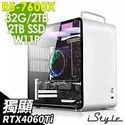 iStyle U390T 商用電腦 (R5-7600X/X670/32G/2TB+2TB SSD/RTX4060TI/850W/W11P)