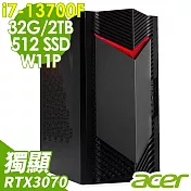 Acer Nitro N50-650 (i7-13700F/32G/2TB+512SSD/RTX3070_8G/W11P)特仕版