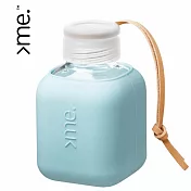瑞士 SQUIREME Cute Cube 隨身玻璃水瓶 Y2｜370mL 天空藍