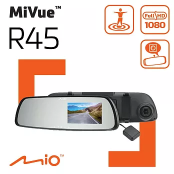 Mio MiVue R45 1080P GPS 區間測速 後視鏡 行車記錄器 紀錄器<贈32G+拭鏡布+反光貼紙> R45