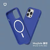 犀牛盾 iPhone 13 Pro Max (6.7吋) SolidSuit (MagSafe 兼容) 防摔背蓋手機保護殼- 經典藍