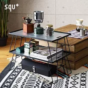 【日本squ+】VARIOUS SHELF＆TABLE可層疊鋼製網格摺疊桌(附桌板)