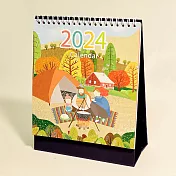 自然插畫桌曆| 2024桌曆| 台灣節慶設計| 行事曆 記事 計畫 月曆