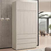 《Homelike》珂亞4x8尺六抽衣櫃(含被櫃) 衣櫥 吊衣櫃 收納櫃 置物櫃 櫥櫃 專人配送安裝