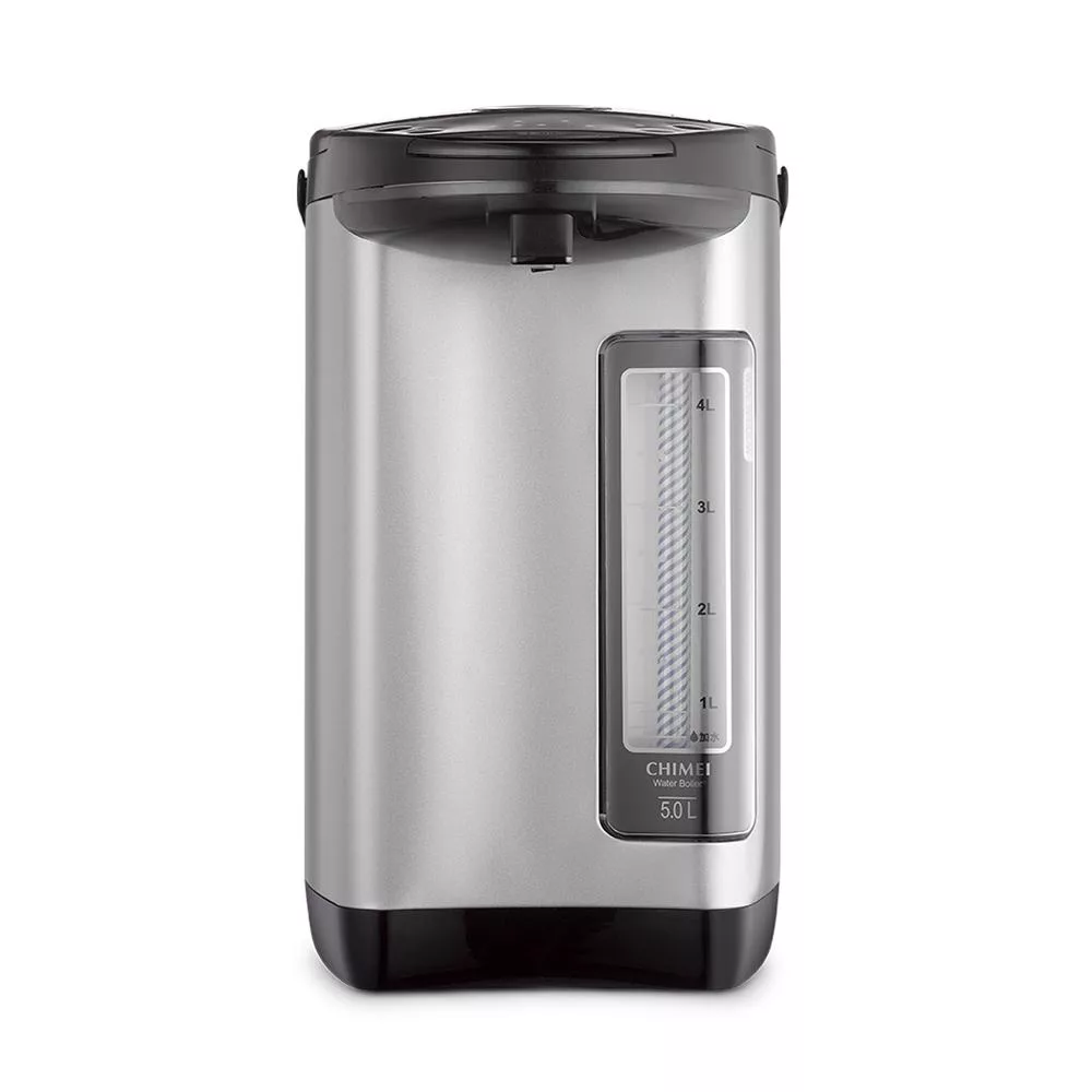 CHIMEI奇美 WB-50YS02 5L電熱水瓶,採用不鏽鋼無縫內膽設計,安全耐用。支援三段溫控(98℃、85℃、70℃),可長效保溫,電動給水更方便。容量5L適閤家庭使用,700W功率快速沸騰,能源效率第二級省電環保。尺寸305x220x375mm,重量3.8kg,110V/60Hz適用臺灣,產地中國,一年保固,BSMI認證R73023。以上規格以實際出貨為準。 CHIMEI奇美 WB-50YS02