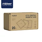 《MiDeer》-- 多彩透光磁力片-補充包(暖色20片) ☆