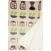 【日本丸真】Porukka 葡萄牙設計北歐插畫厚毛毯 咖啡豆